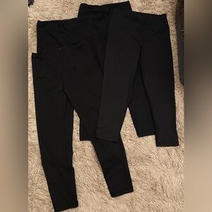 Victoria’s Secret VSX Sport Black Capri Leggings Bundle Set
